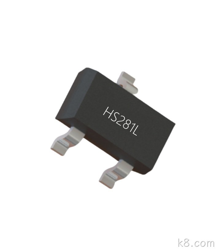 HS281L全极常闭型反向输出低功耗霍尔开关